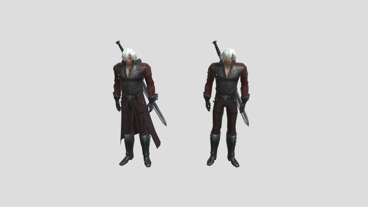 Dante_dmc2__cutscene_model 3D Model