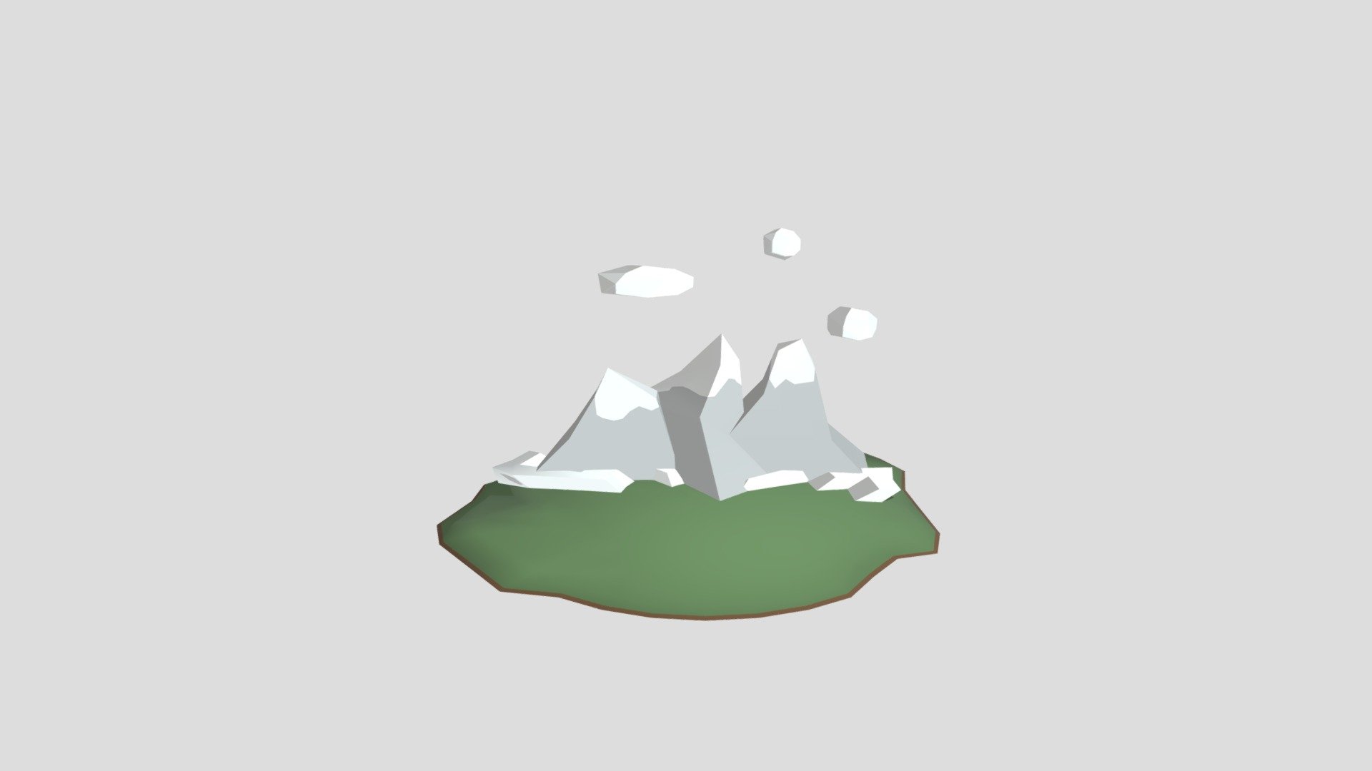 Mountain scene from Poly by Google