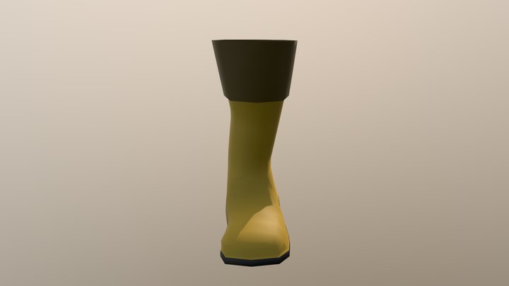 Leather Boots 3D Model