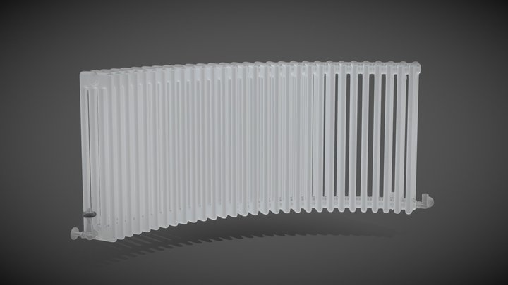 Nordic 3 Column Horizontal - Curved 3D Model