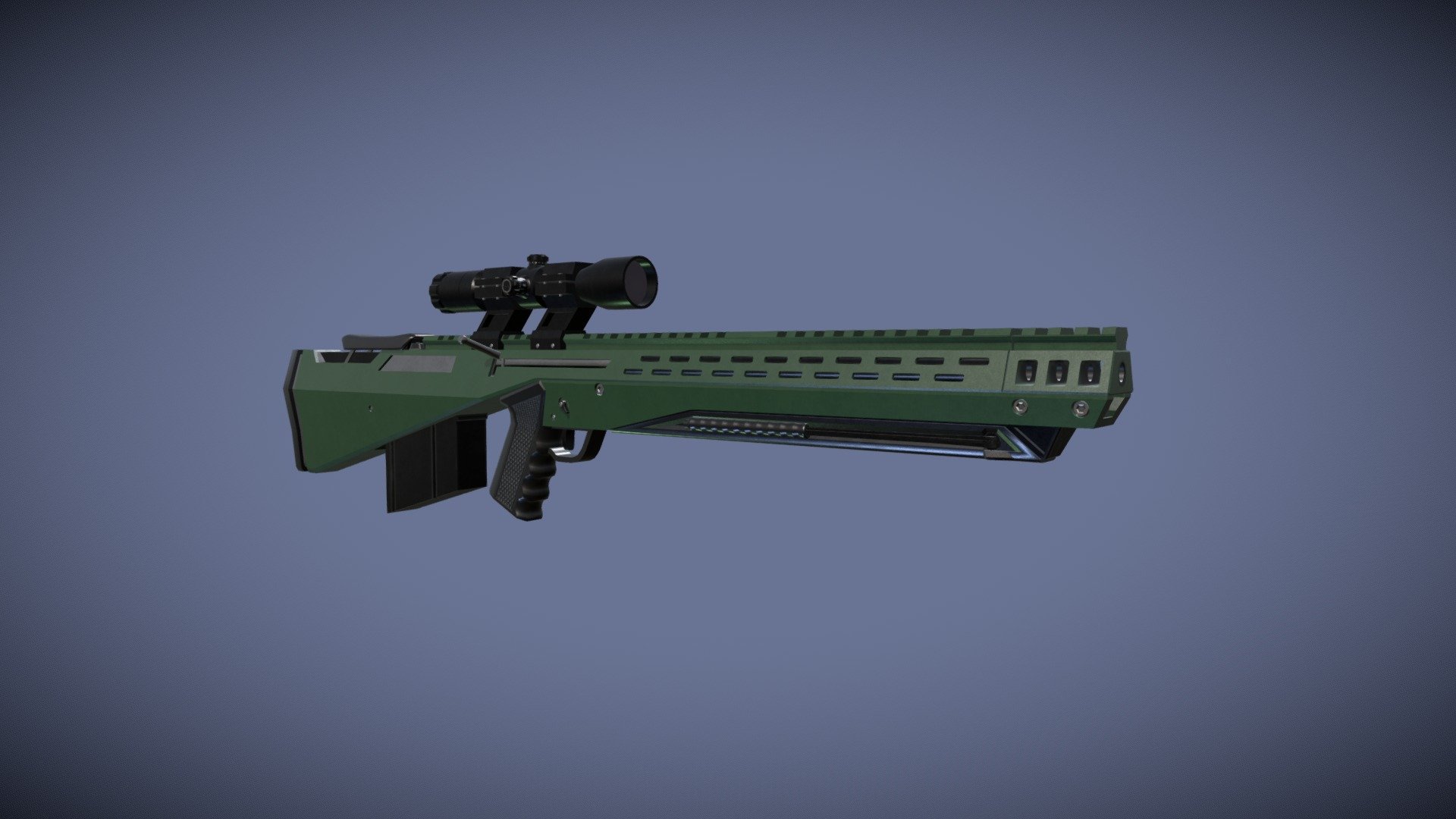 Sniper rifle - 3D model by Obi-Wanya [2d42762] - Sketchfab