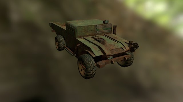 Apocalyptic car (mod. 4) 3D Model