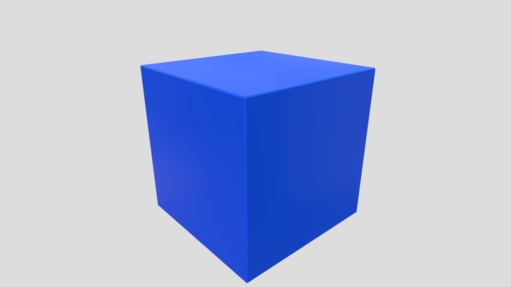 Bangun Ruang Kubus 3D Model
