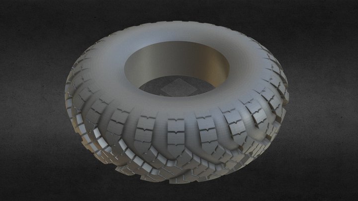 MAZ-537 tyre type ВИ-202 3D Model