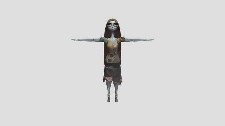 PlayStation 2 -Kingdom Hearts Sally 3D Model