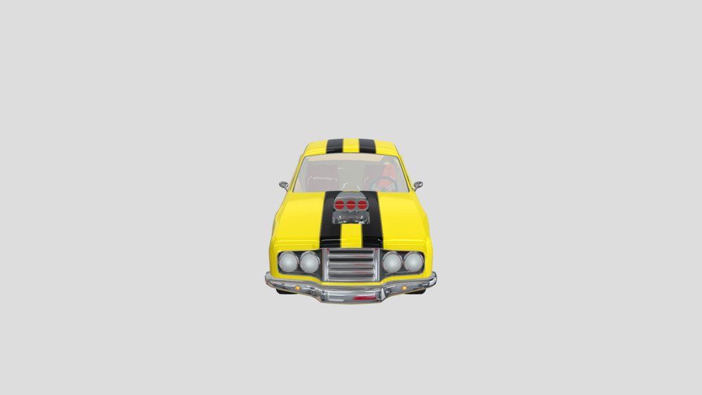yellow rvp muscle car