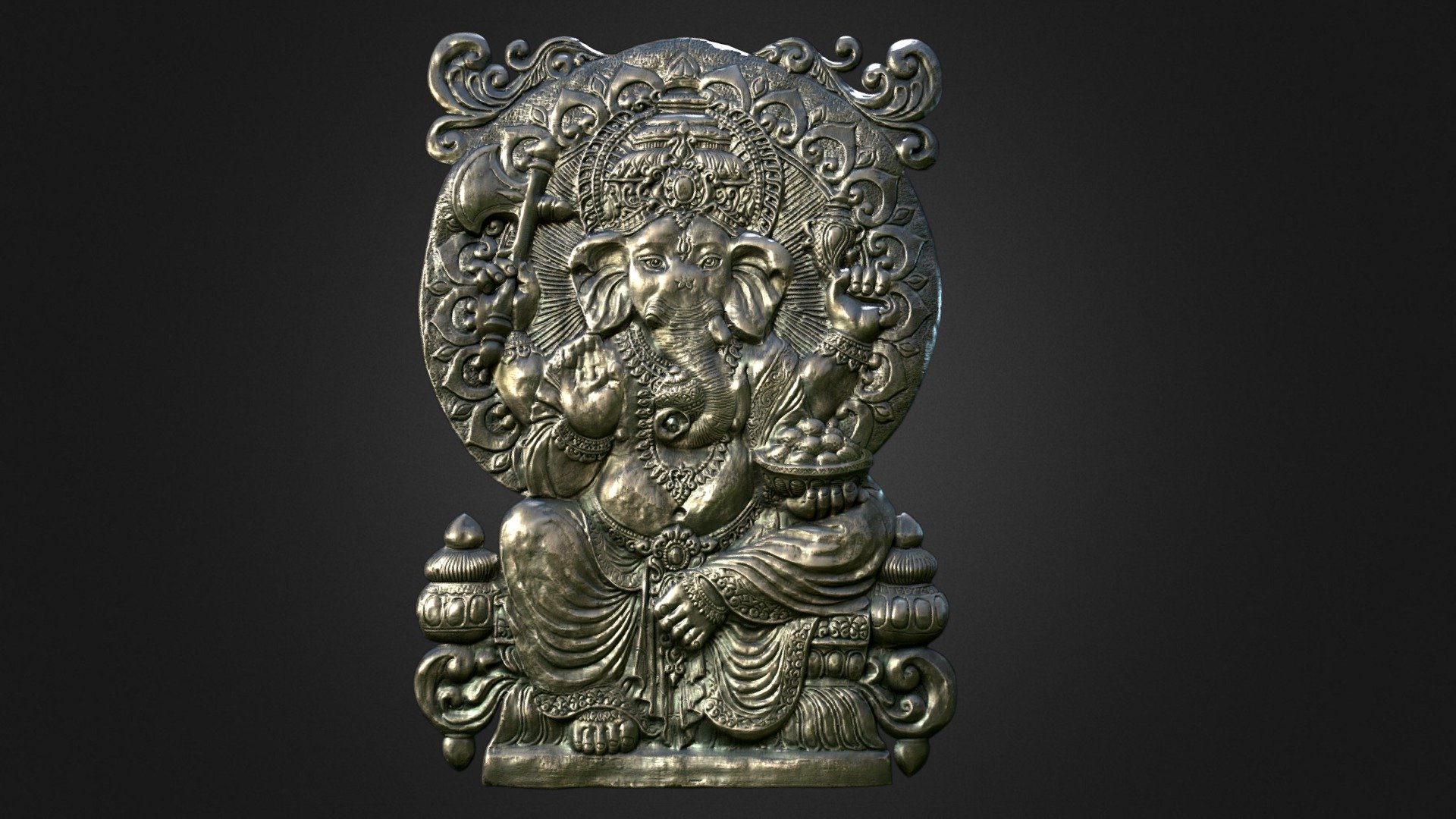 The Hindu God Ganesh Download Free 3d Model By Johnstone Barrios