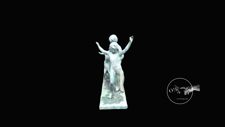 Les enfants au chevreau by Eugène Canneel 3D Model