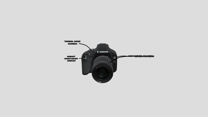 Camera-canon-eos-400d 3D Model