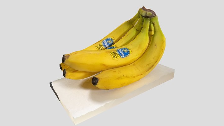 Chiquita Bananas Bunch 3D Model