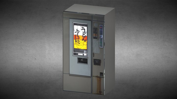 low poly vending machine 3D Model
