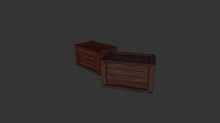 Crates 2 3D Model