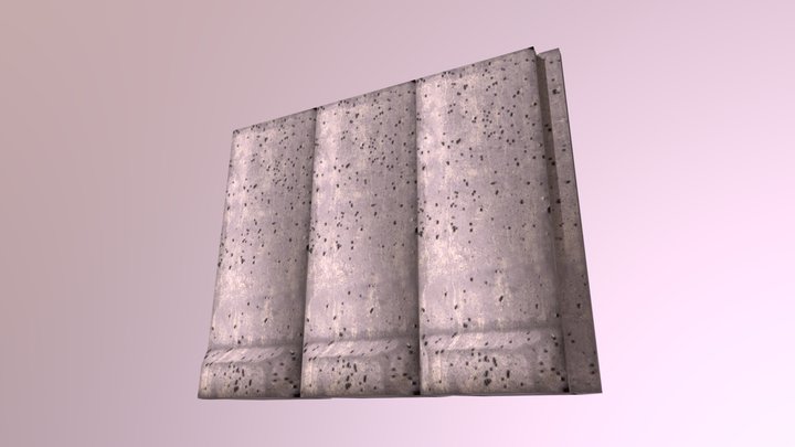 Concrete Barrier / Bremer Walls / T Walls 3D Model