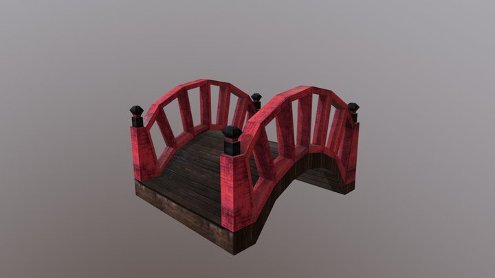 Oriental Bridge 3D Model