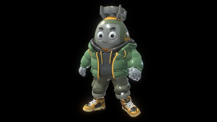 Atomic B-Boy (Animated, Low-poly) by Jungle Jim – Modèle 3D gratuit STL