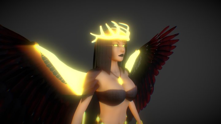 Kida - The Fallen Angel 3D Model