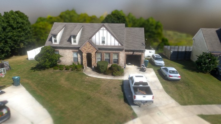 Cul de sac Neighborhood Home 3D Model