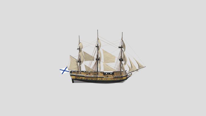 Russian-archipelago-frigate 3D Model