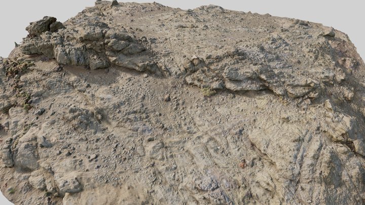 Big Coast Volcanic Rock Cliff Scan 3D Model
