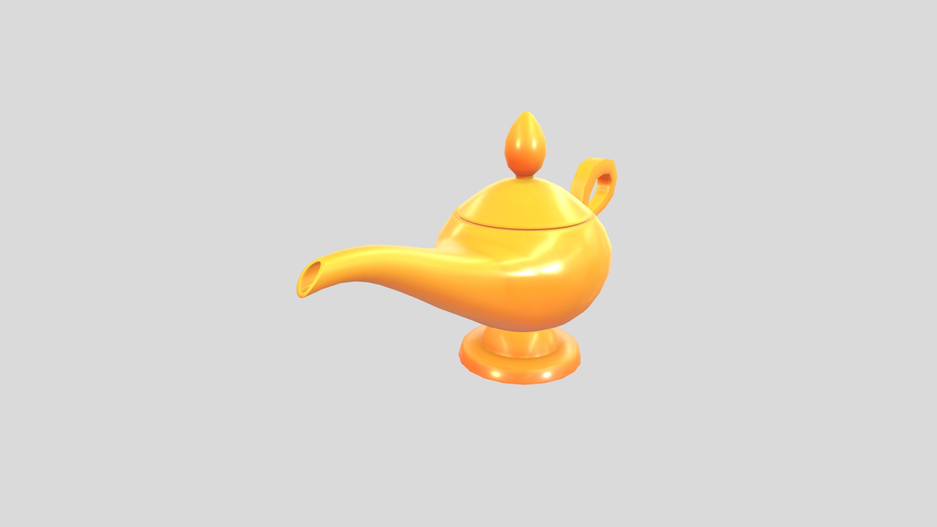 3D model Lamp - This is a 3D model of the Lamp. The 3D model is about a yellow toy duck.