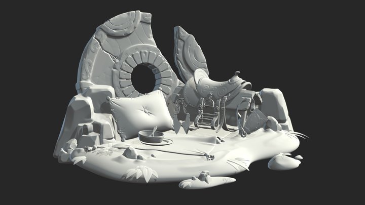 Alpaca camp 3D Model