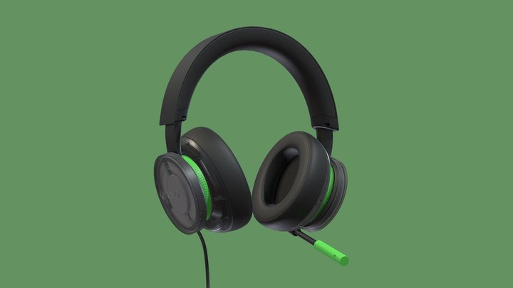 Xbox 20th Anniversary Special Edition Headset 3D Model