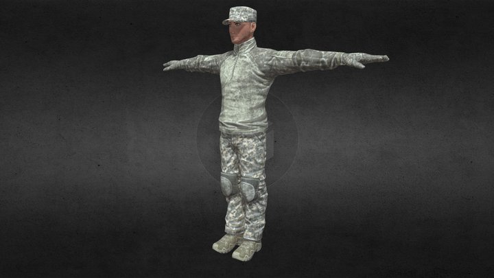 Military man 3D Model