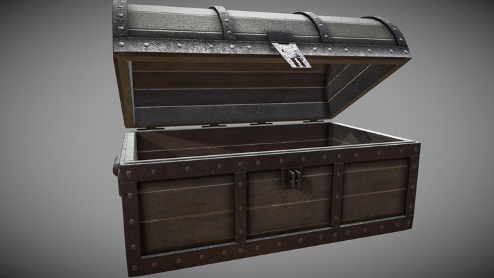 Pirate Treasure Chest 3D Model