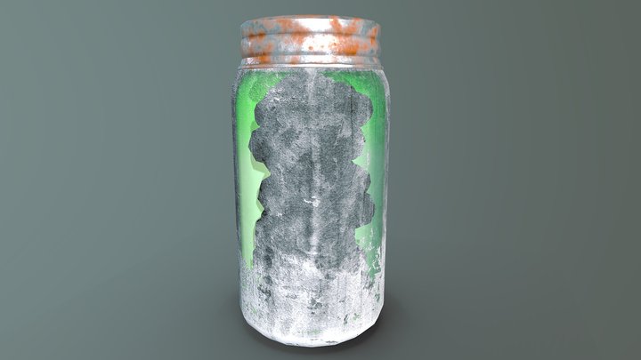 Rusty Mason Jar 3D Model