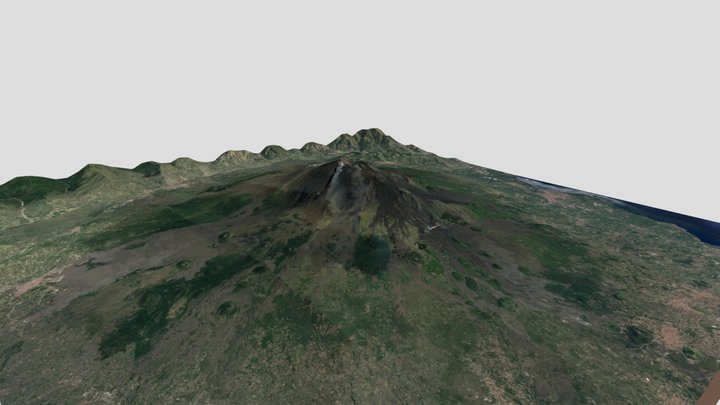 Etna 3D Model