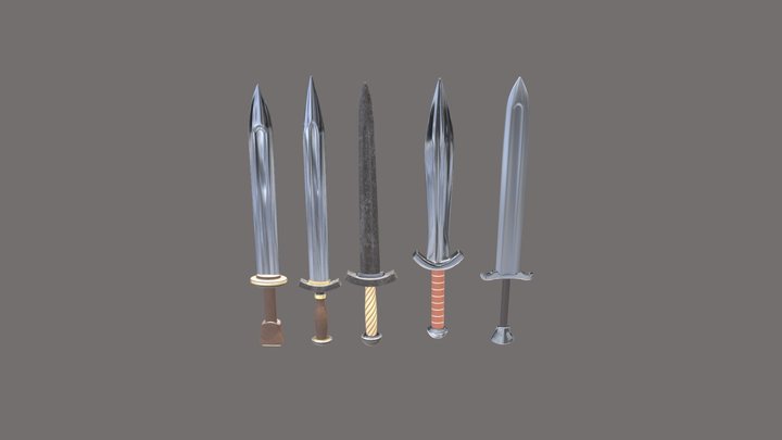 Asset Espadas 3D Model