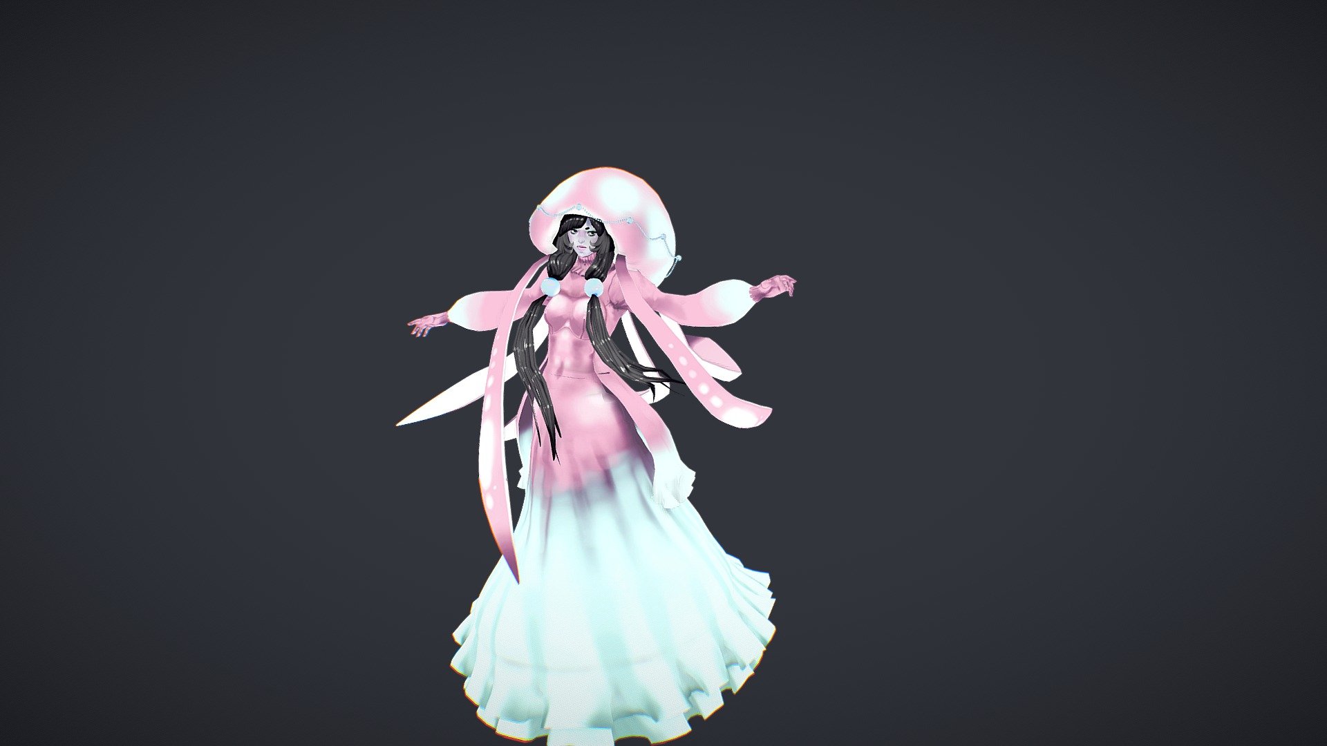 Jellyfish Queen - 3D model by JacobMooreArt [2d57161] - Sketchfab