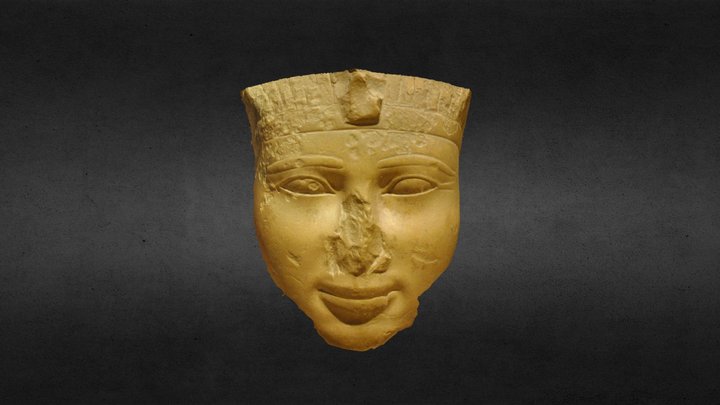 Head of a male statue 3D Model