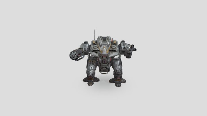 Military Robot 3D Model