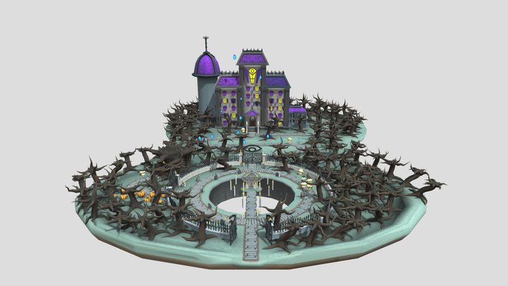 Haunted School 3D Model