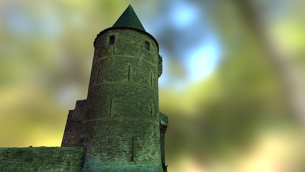 Fougères Castle - Entrance Tower