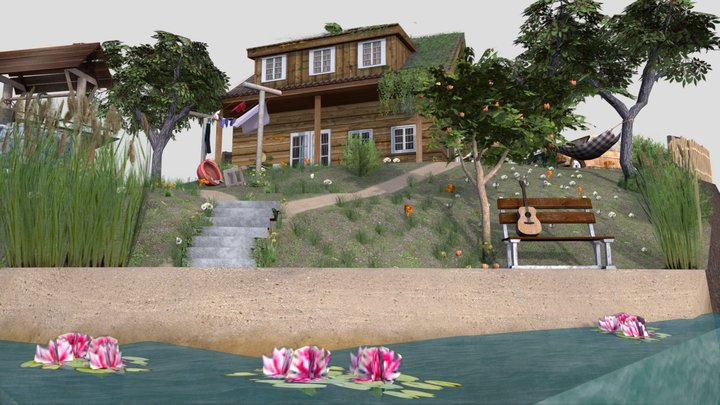 DAE Diorama - Grandma's house 3D Model