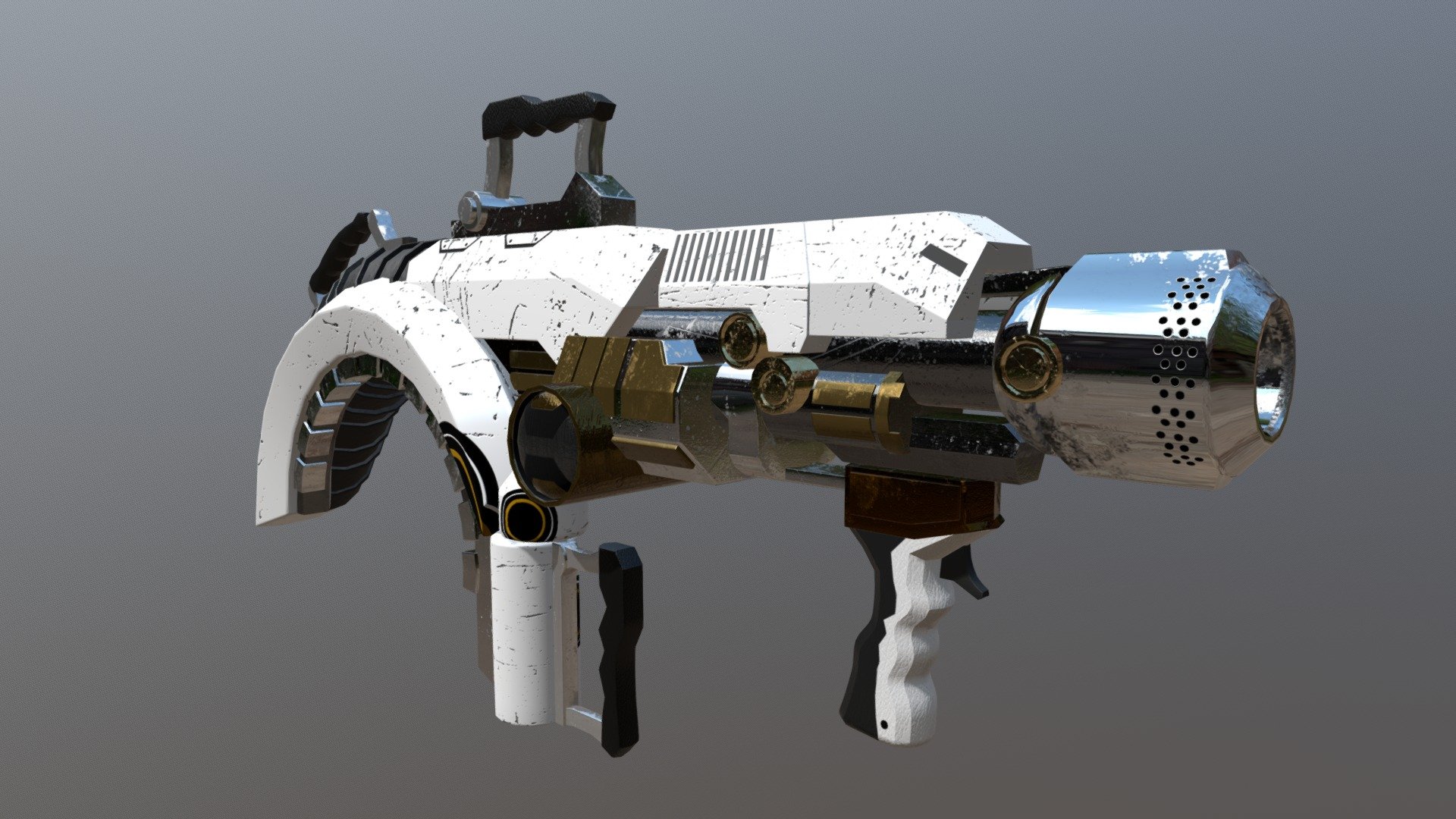 Gun 3 d. Sci-Fi Gun 3d model. Sci Fi Gun Low Poly. Sci Fi lowpoly Gun. 2d Low Poly Guns Sci Fi.