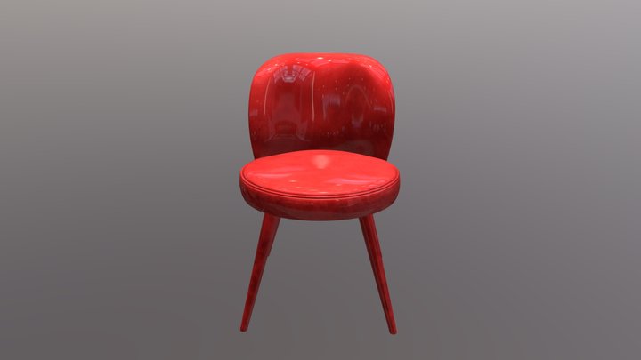 CANDY_Upholstered_fabric_chair_ 3D Model