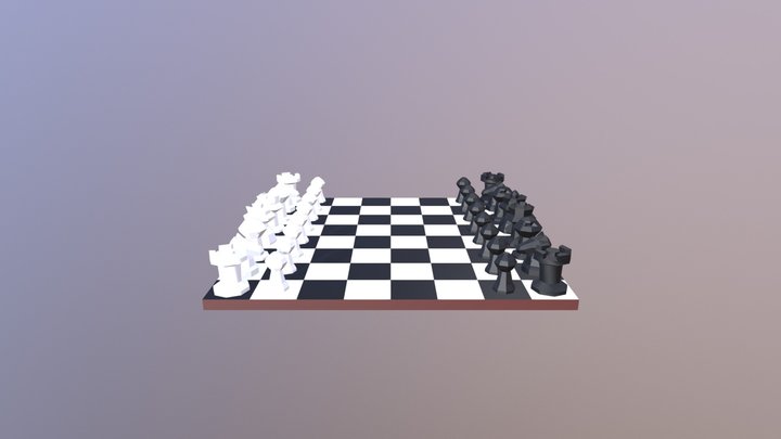 Scacchiera 3D Model