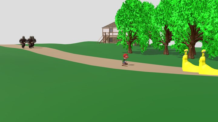 Diorama boceto 2 3D Model