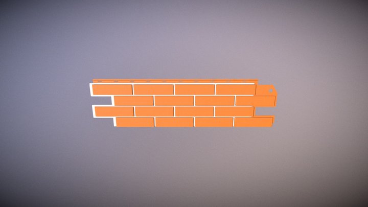 Façade panel "Cladding Brick" 3D Model