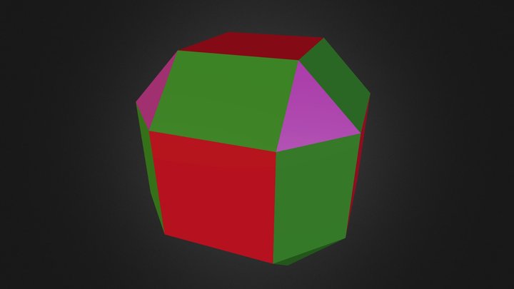 Rombicuboctaedro (3,4,4,4) 3D Model