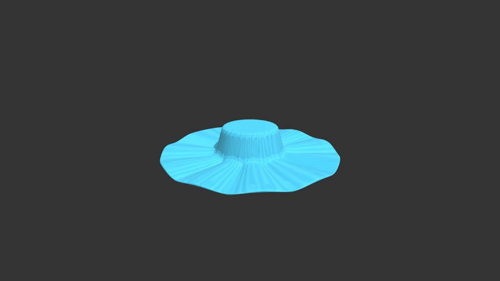 Blue Sun Hat For Gtag Fangame - Made By Saint