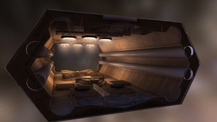 Sci- Fi Tunnel 3D Model