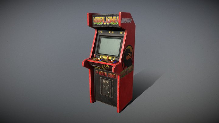 MORTAL KOMBAT ARCADE MACHINE 3D Model