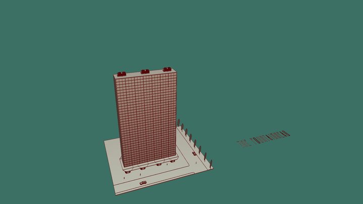 SECURITY OF BANK MANHATTAN POR HOWARD ROARK. 3D Model