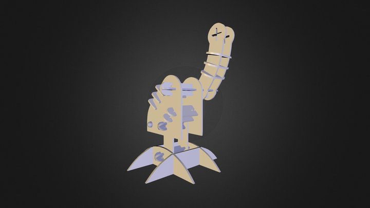 Jambe Droite 3D Model