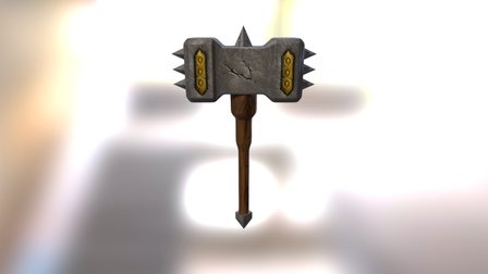 Medieval Hammer 3D Model