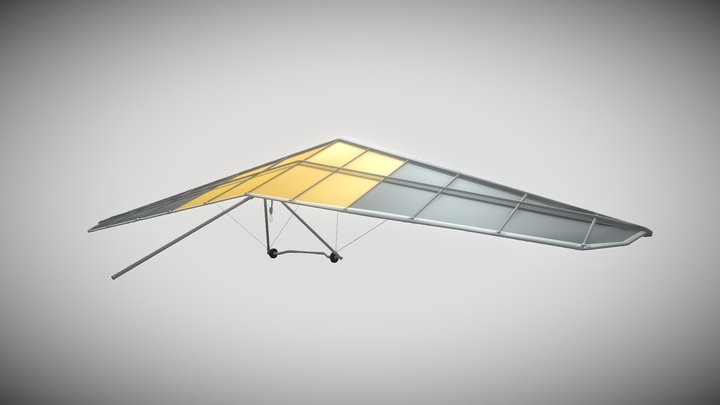 Hang Glider - Game Ready 3D model for Games 3D Model